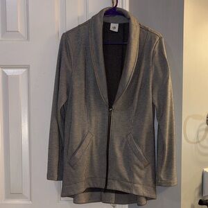 CAbi Women's Taupe Blazer with Zipper